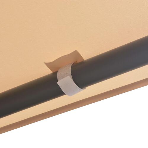 Pavillon med baldakin 3x3 m stål beige