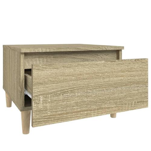 Sidebord 50x46x35 cm konstrueret træ sonoma-eg