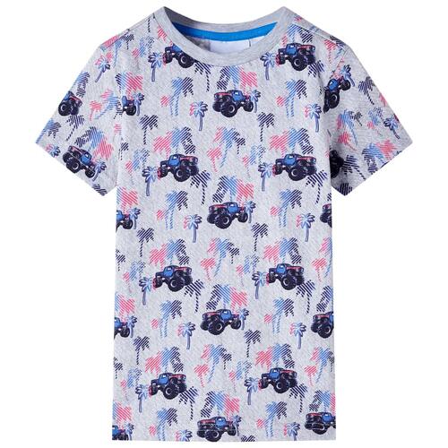 T-shirt til børn str. 92 gråmeleret