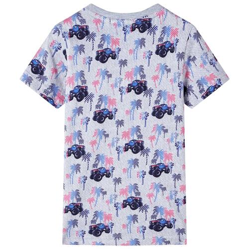 T-shirt til børn str. 92 gråmeleret