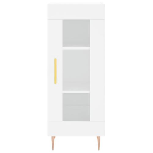Skab 34,5x34x180 cm konstrueret træ hvid