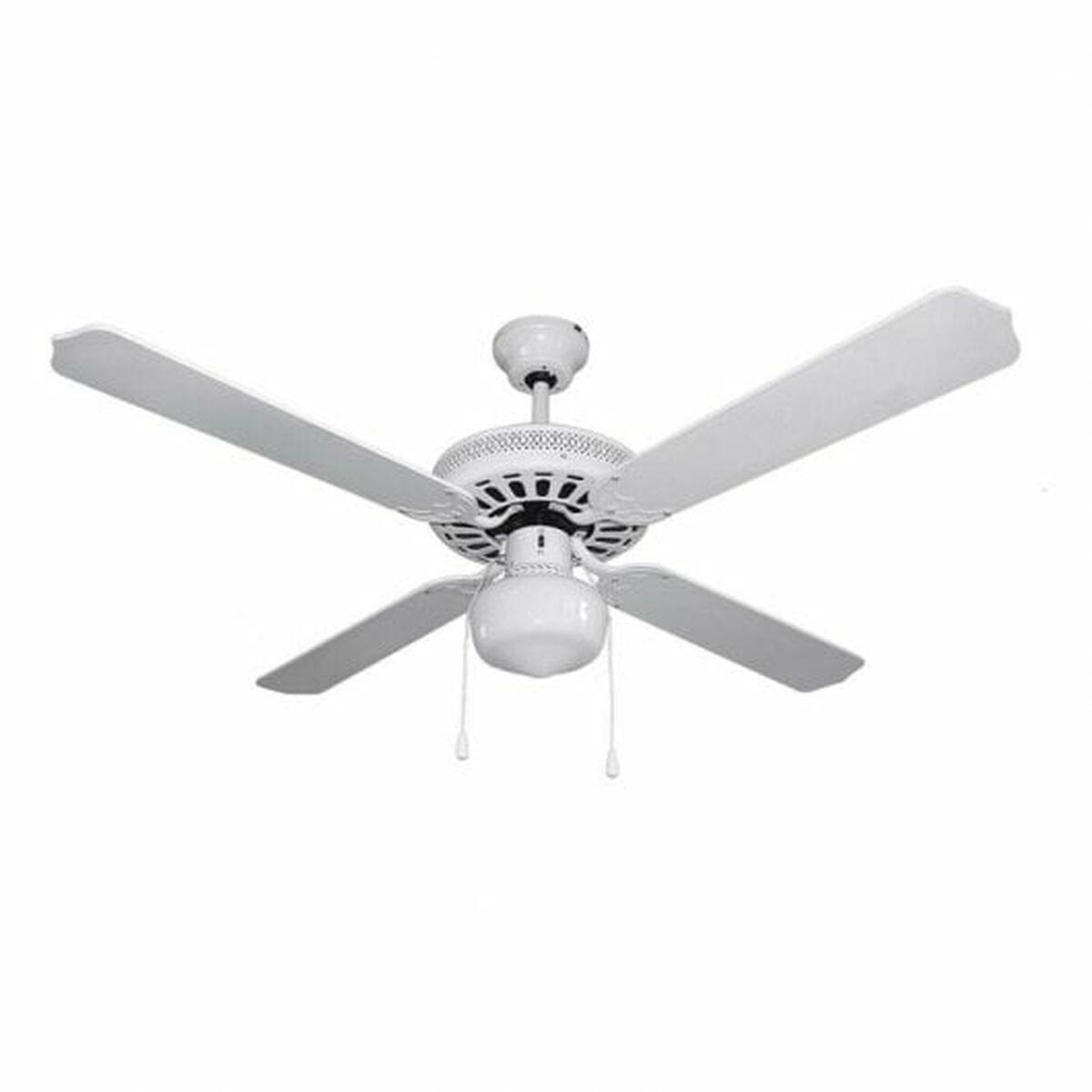 Orbegozo CL 08132 B loftsventilator med lys, 60 W, Ø 132 cm, hvid