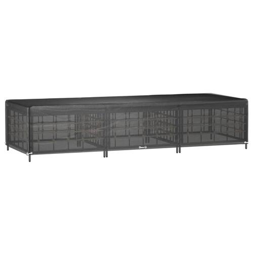 Overtræk til liggestole 2 stk. 205x75x40 cm 12 øjer polyethylen