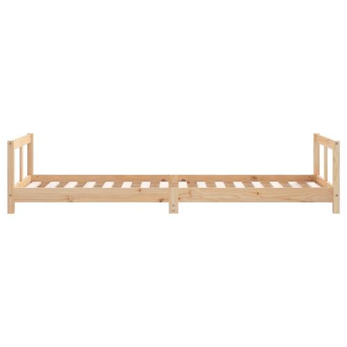 Sengeramme til juniorseng 80x200 cm massivt fyrretræ