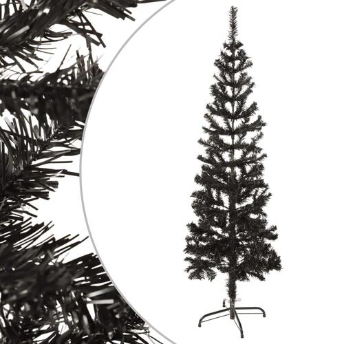 Smalt juletræ 150 cm sort
