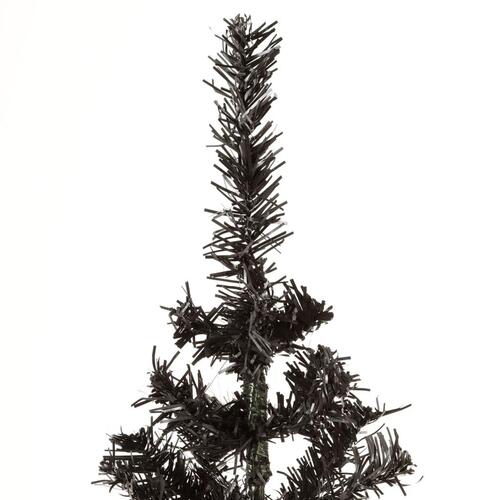 Smalt juletræ 150 cm sort