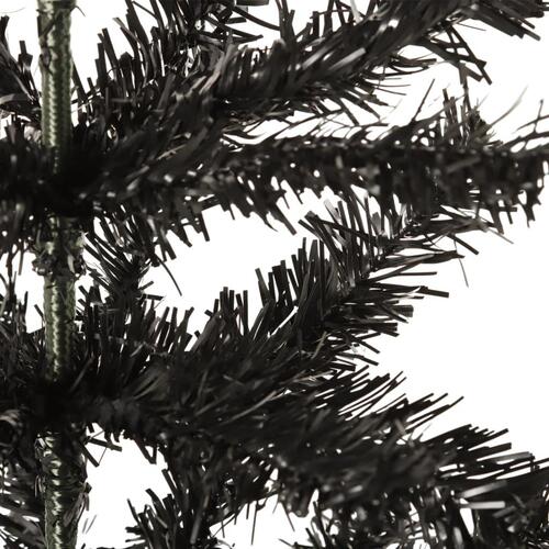 Smalt juletræ 150 cm sort