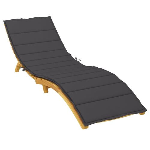 Hynde til liggestol 200x50x3 cm oxfordstof sort