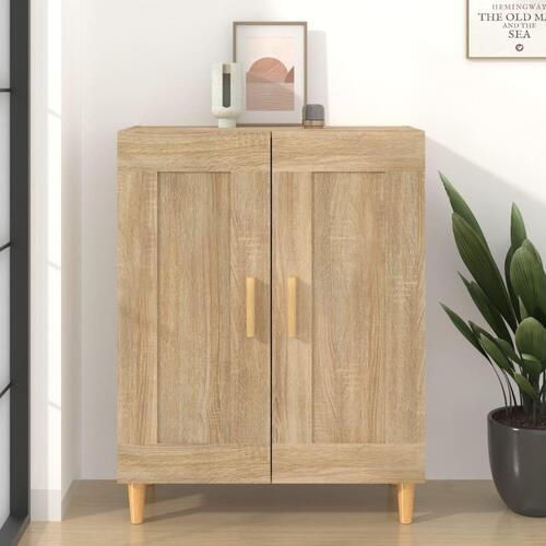 Skænk 69,5x34x90 cm konstrueret træ sonoma-eg