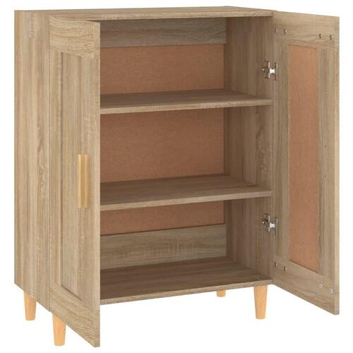 Skænk 69,5x34x90 cm konstrueret træ sonoma-eg