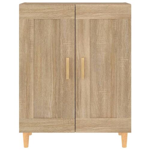 Skænk 69,5x34x90 cm konstrueret træ sonoma-eg