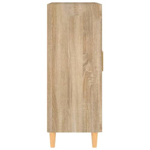 Skænk 69,5x34x90 cm konstrueret træ sonoma-eg