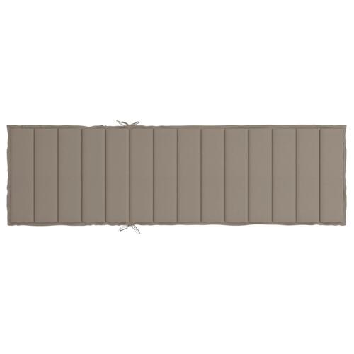 Hynde til liggestol 200x50x3 cm oxfordstof gråbrun