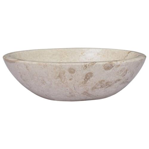 Håndvask 53x40x15 cm marmor cremefarvet