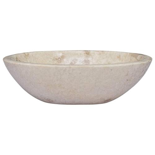 Håndvask 53x40x15 cm marmor cremefarvet