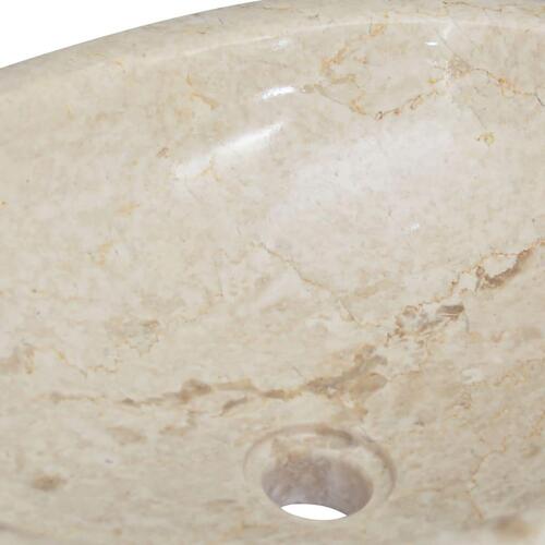Håndvask 53x40x15 cm marmor cremefarvet
