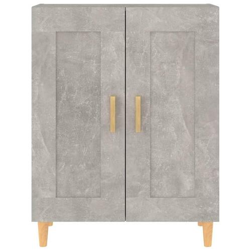 Skænk 69,5x34x90 cm konstrueret træ betongrå