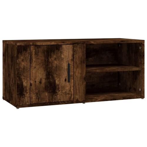 Tv-skabe 2 stk. 80x31,5x36 cm konstrueret træ røget egetræ
