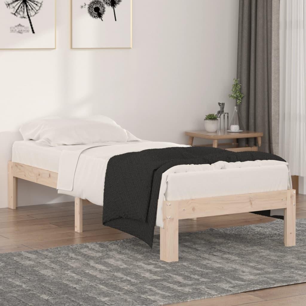 Sengeramme 75x190 cm massivt træ
