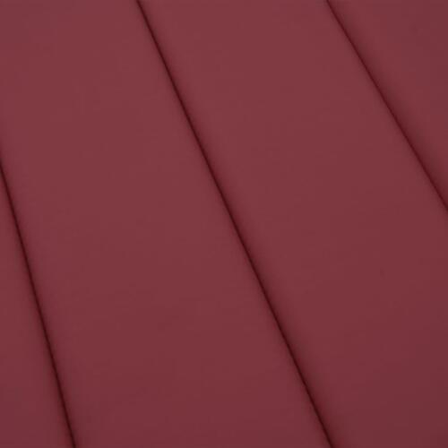 Hynde til liggestol 200x50x3 cm oxfordstof vinrød