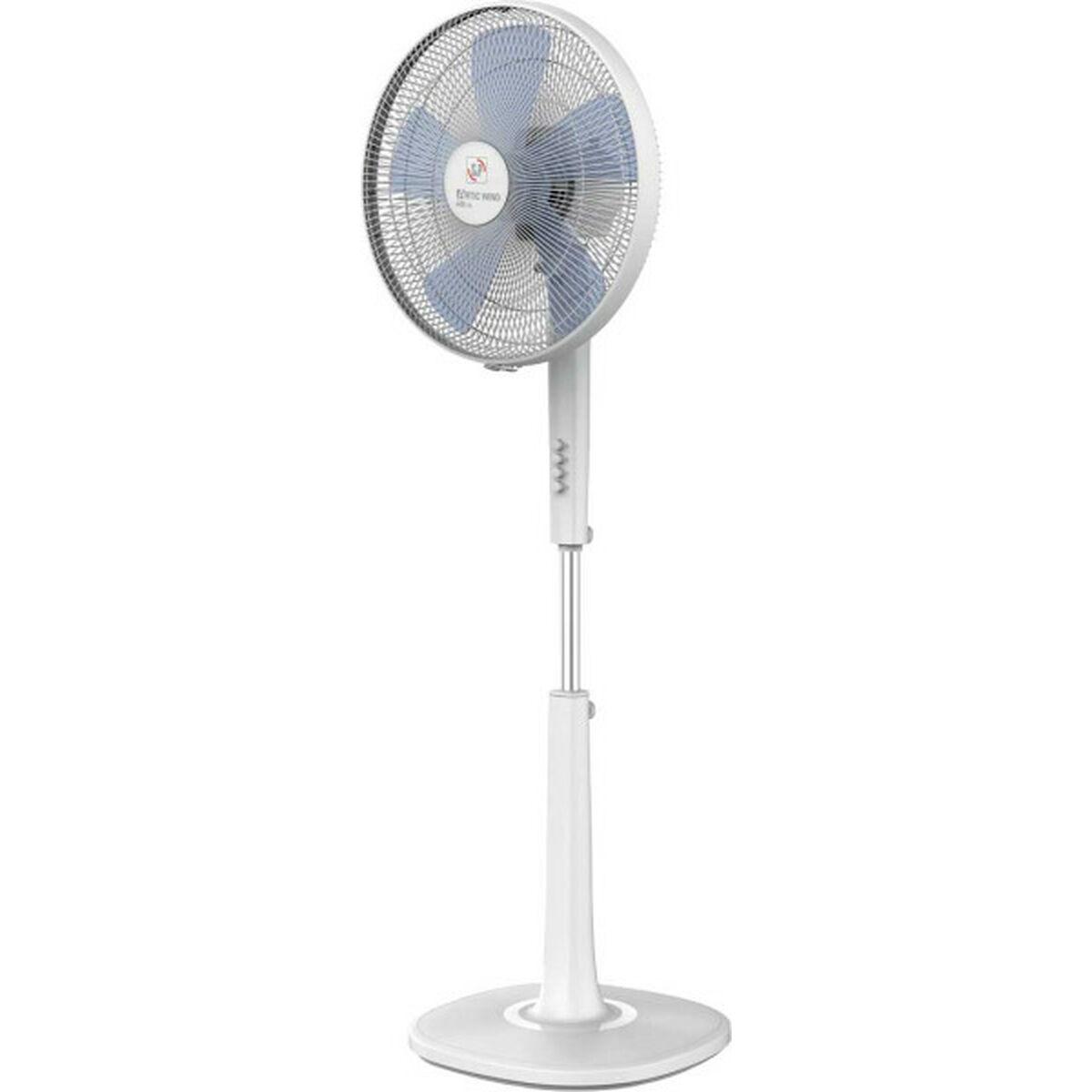 Fritstående ventilator S&P WIND400CN Hvid 55 W