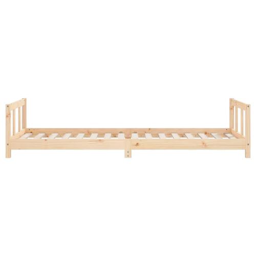 Sengeramme til juniorseng 90x200 cm massivt fyrretræ