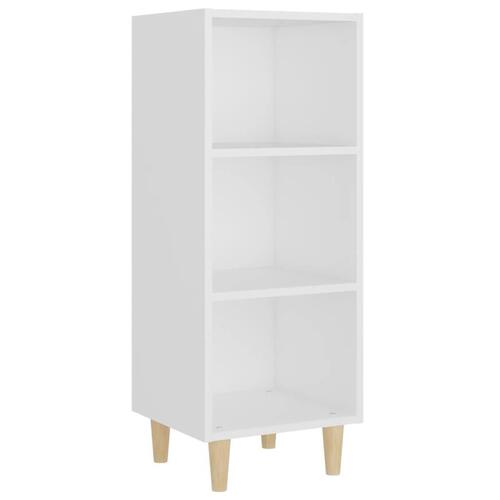 Skænk 34,5x32,5x90 cm konstrueret træ hvid