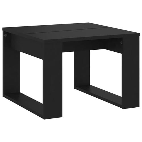 Sidebord 50x50x35 cm konstrueret træ sort