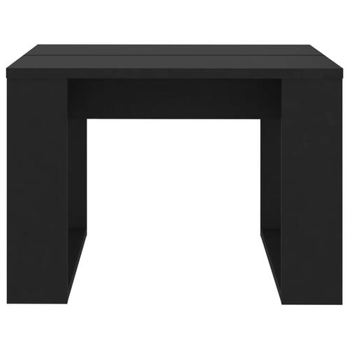 Sidebord 50x50x35 cm konstrueret træ sort