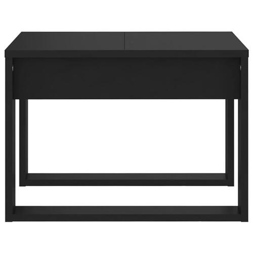 Sidebord 50x50x35 cm konstrueret træ sort