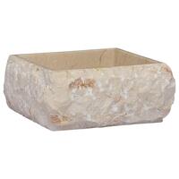 Håndvask 30x30x13 cm marmor cremefarvet