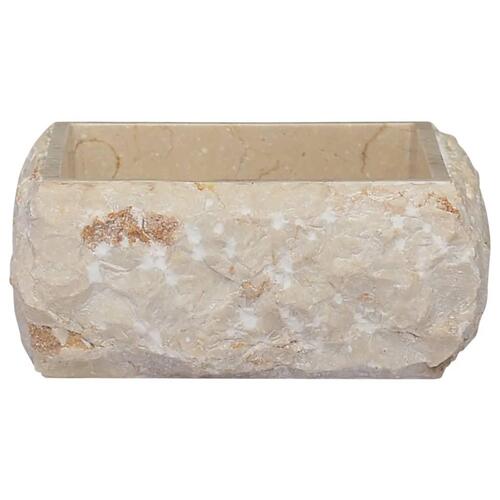 Håndvask 30x30x13 cm marmor cremefarvet