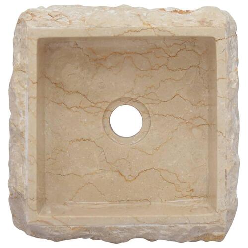 Håndvask 30x30x13 cm marmor cremefarvet