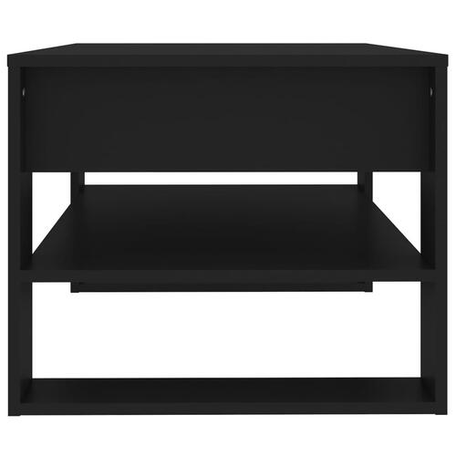 Sofabord 102x55x45 cm konstrueret træ sort