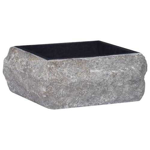 Håndvask 30x30x13 cm marmor sort
