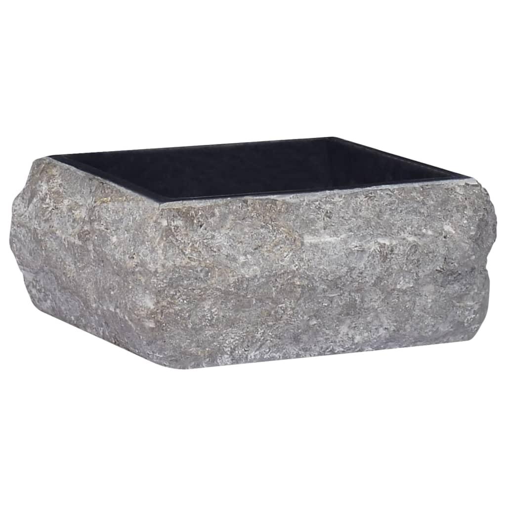 Håndvask 30x30x13 cm marmor sort