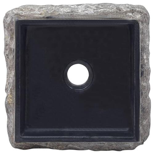 Håndvask 30x30x13 cm marmor sort
