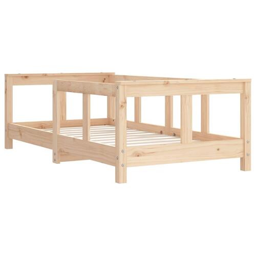 Sengeramme til juniorseng 70x140 cm massivt fyrretræ