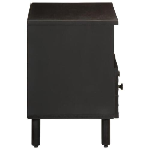 Tv-bord 70x33x46 cm massivt mangotræ sort