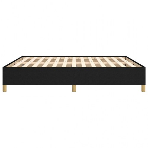 Sengeramme i stof - 160 x 200 cm, sort (uden madras)