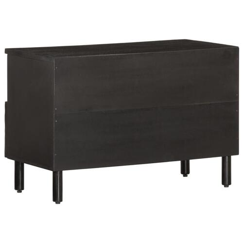 Tv-bord 70x33x46 cm massivt mangotræ sort