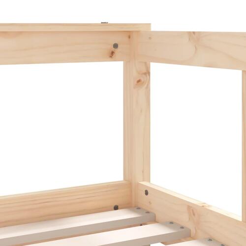 Sengeramme til juniorseng 70x140 cm massivt fyrretræ