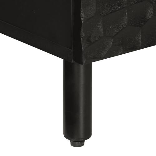 Tv-bord 70x33x46 cm massivt mangotræ sort