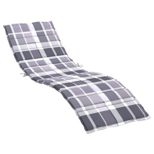 Hynde til liggestol 200x50x3 cm oxfordstof gråternet