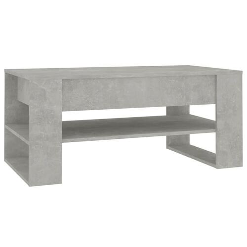 Sofabord 102x55x45 cm konstrueret træ betongrå