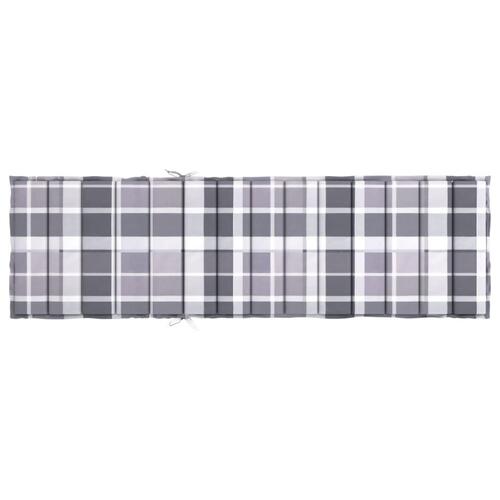 Hynde til liggestol 200x50x3 cm oxfordstof gråternet