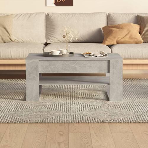 Sofabord 102x55x45 cm konstrueret træ betongrå