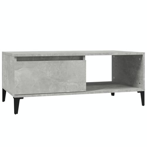 Sofabord 90x50x36,5 cm konstrueret træ betongrå