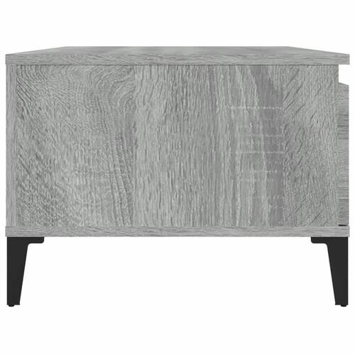 Sofabord 90x50x36,5 cm konstrueret træ grå sonoma-eg