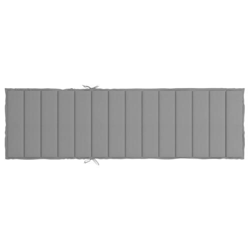 Hynde til liggestol 200x60x3 cm oxfordstof grå